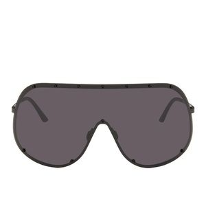 Rick Owens Black Shield Sunglasses